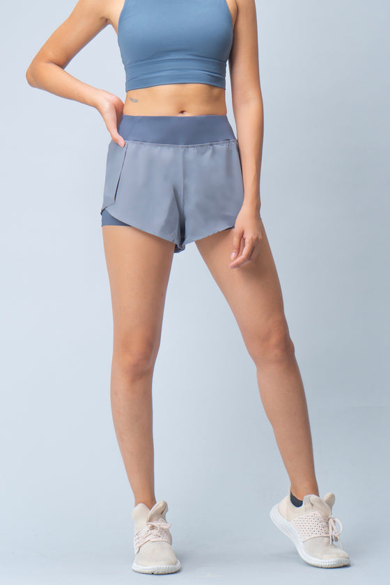 Mobility Shorts in Blue Gray