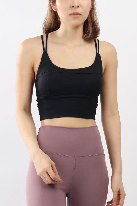 Motion Crop Bra in Black