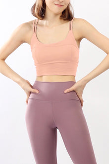  Motion Crop Bra in Peach