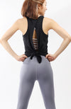 Tie Tank Top in Black