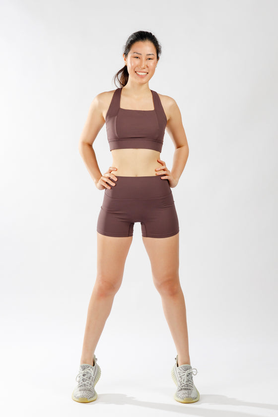 Active Bra in Plum